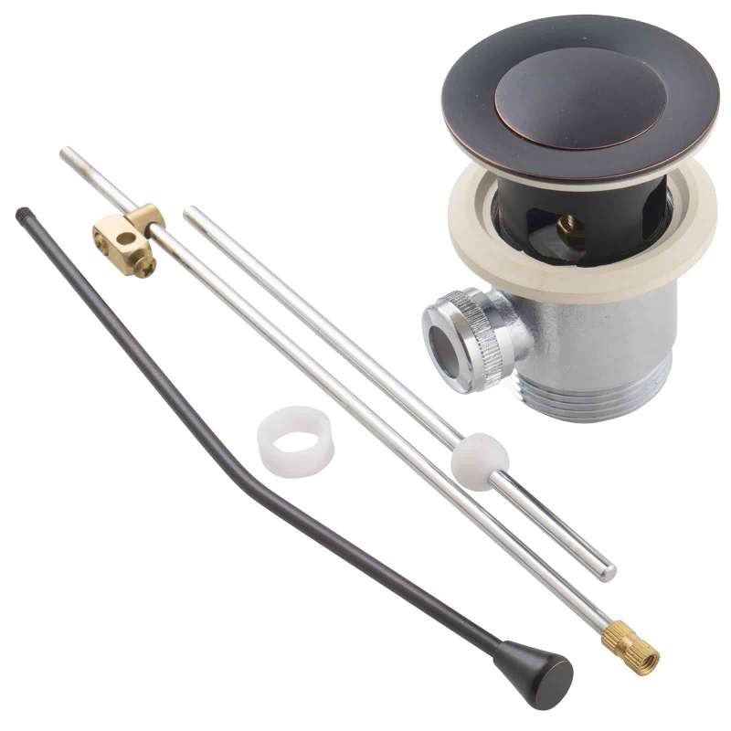 PaulGurkes Zugstangen Ablaufgarnitur Exzenter schwarz Retro Nostalgie