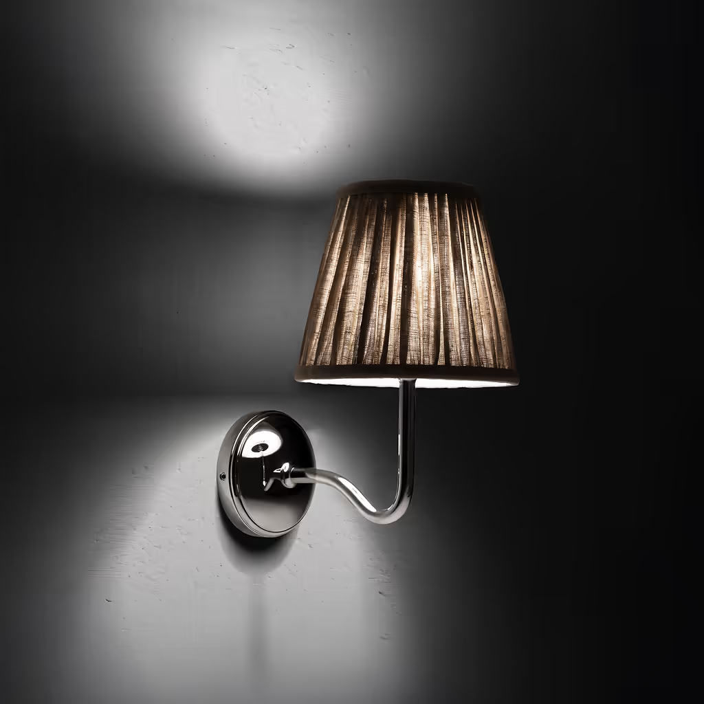 Corston Malvern Medium-Wandleuchte natürliches Beige - Bronze