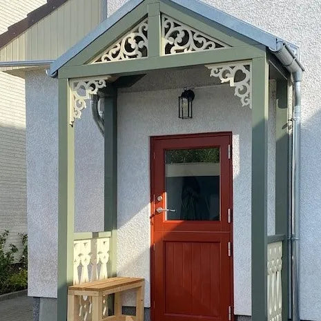 Zierkonsole für Veranda - Kiefernholz - Nr. 1-002B-F