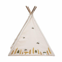 Kinder-Tipi, Natur Baumwolle  L110xH127xW110 cm