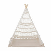 Kinder-Tipi aus gehäkelter Baumwolle L100xH100xW110 cm