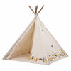 Kinder-Tipi, Natur Baumwolle  L110xH127xW110 cm