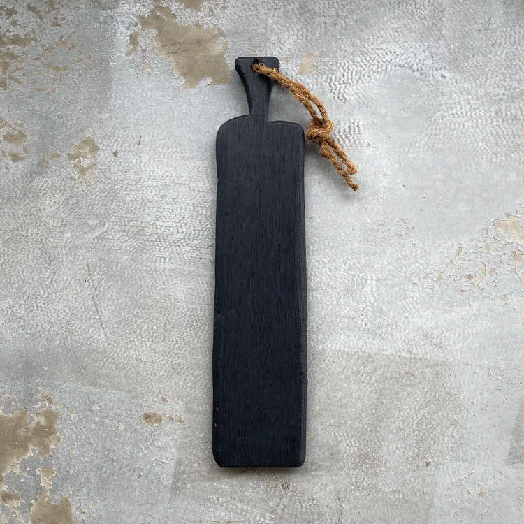 Servierbrett Black Edition – handgefertigtes Tapa-Holzbrett aus dunkler Eiche - verschiedene Größen
