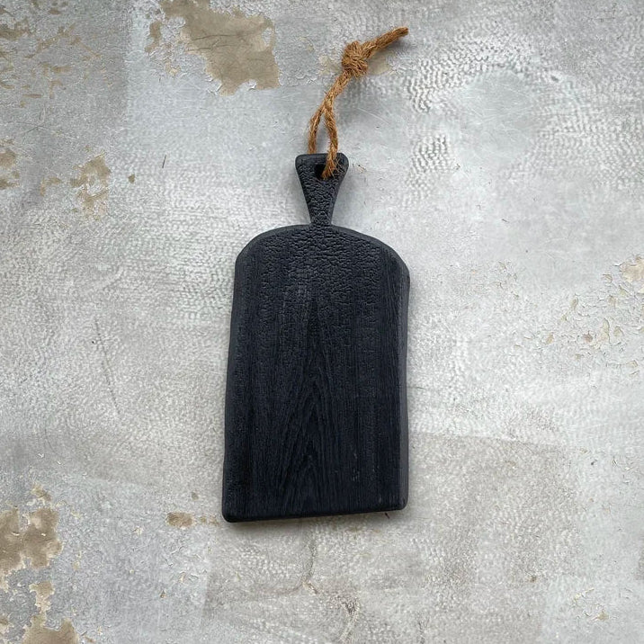 Holzbrett "Robust" Eiche Schwarz - Massive Black Edition aus hochwertigem Eichenholz