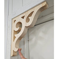 Zierkonsole für Veranda - Kiefernholz - Nr. 1-016-F