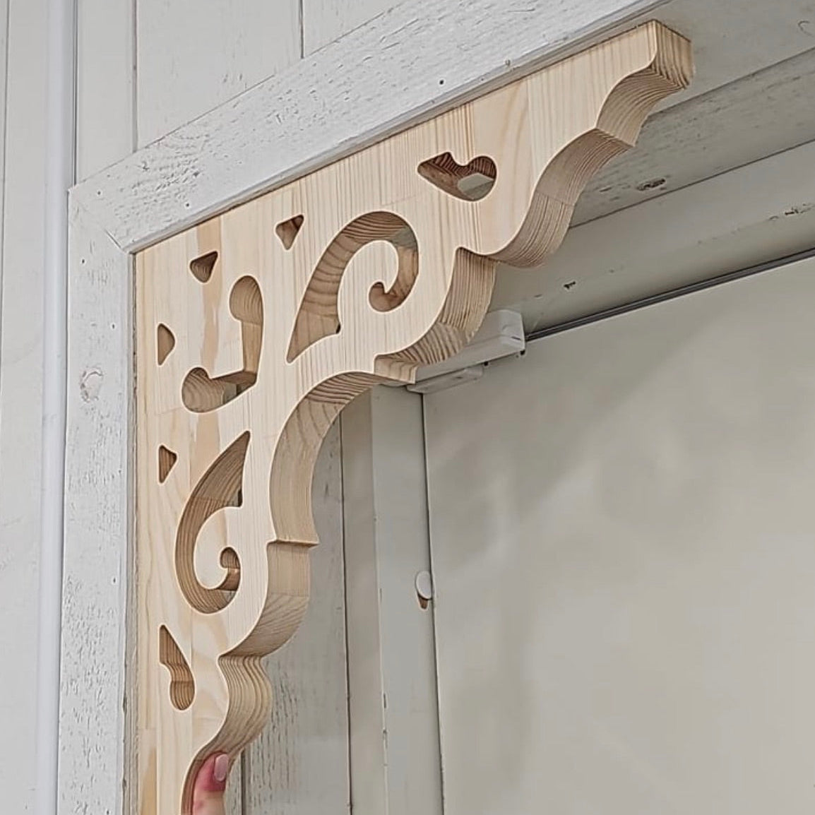 Zierkonsole für Veranda - Kiefernholz - Nr. 1-027-F
