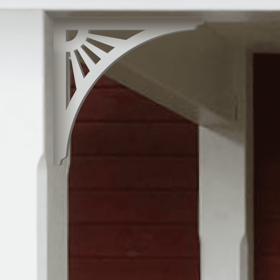 Zierkonsole für Veranda - Kiefernholz - Nr. 1-061-F