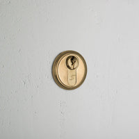 Corston Canning Schlüsselrosette – Antikes Messing