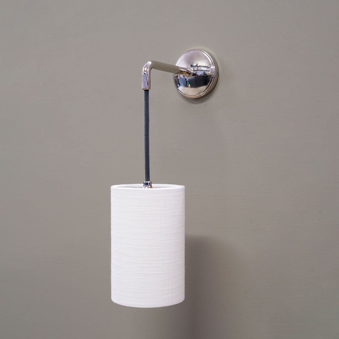 Corston-Claremont kleine hängende Wandleuchte geriffeltes Glas – Antikes Messing