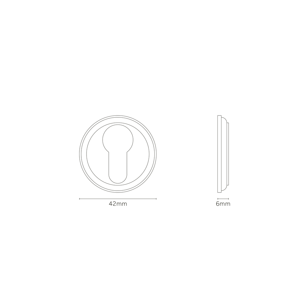 Corston Canning Schlüsselrosette – Antikes Messing