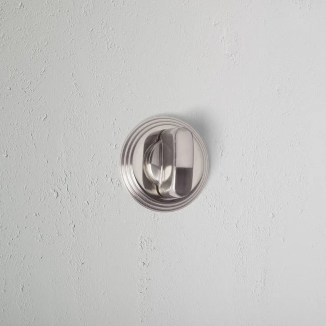 Corston Warwick Badverriegelung Rosettengarnitur – Poliertes Nickel