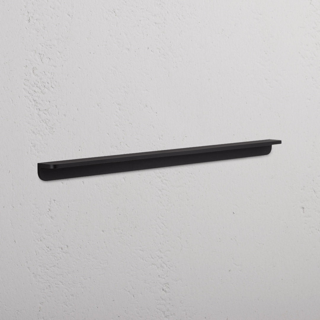 Corston-Oxford Kantengriff (384 mm) – Bronze - aus Massivmessing – moderner Möbelgriff mit Griffmulde