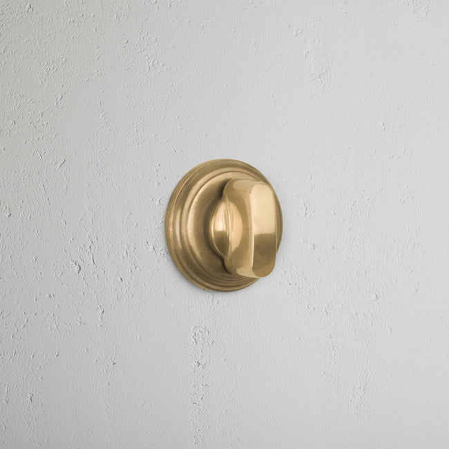 Corston Canning Badverriegelung Rosettengarnitur – Antikes Messing