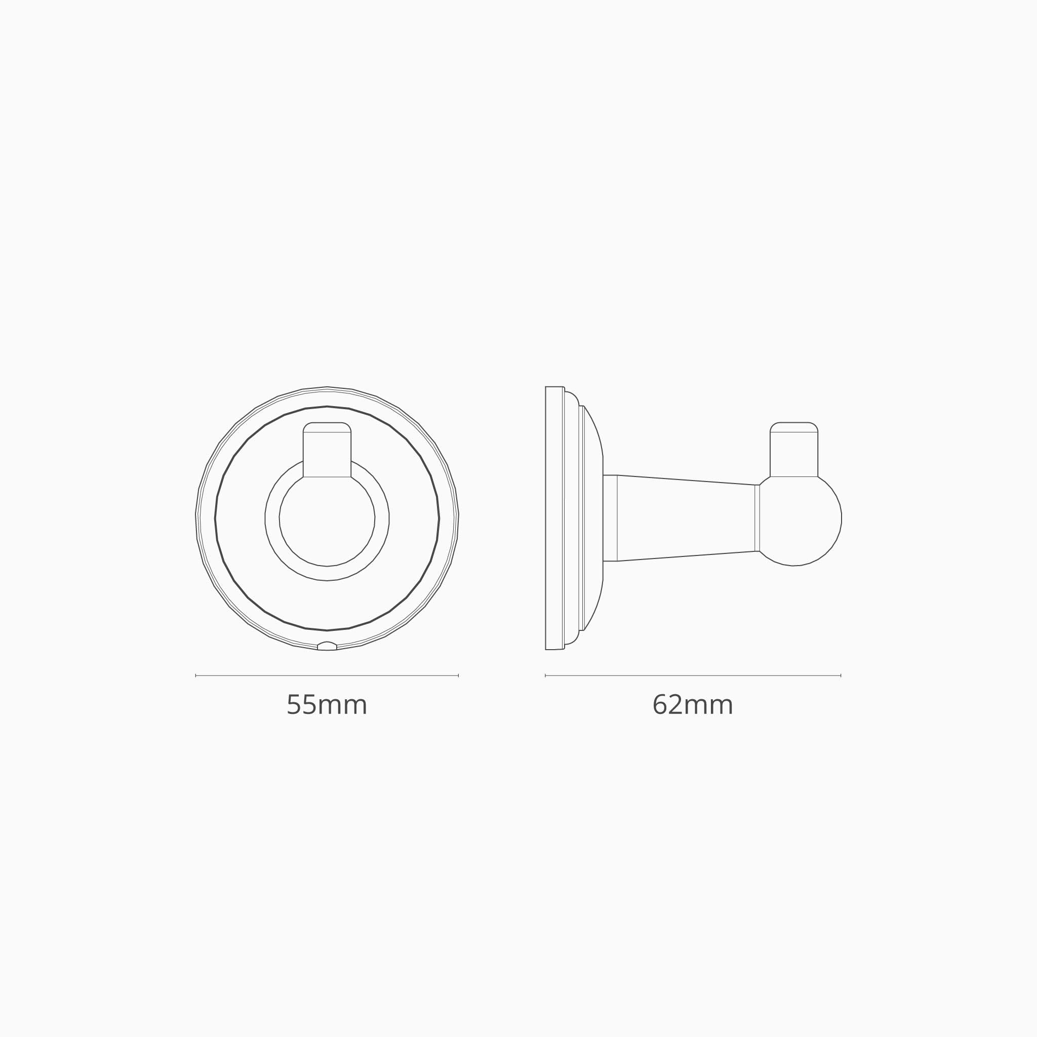 Corston-Hyde Haken – Poliertes Nickel