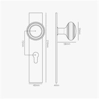 Corston Clayton ungefederter Türgriff – Bronze 