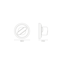 Corston Canning Badverriegelung Rosettengarnitur – Bronze