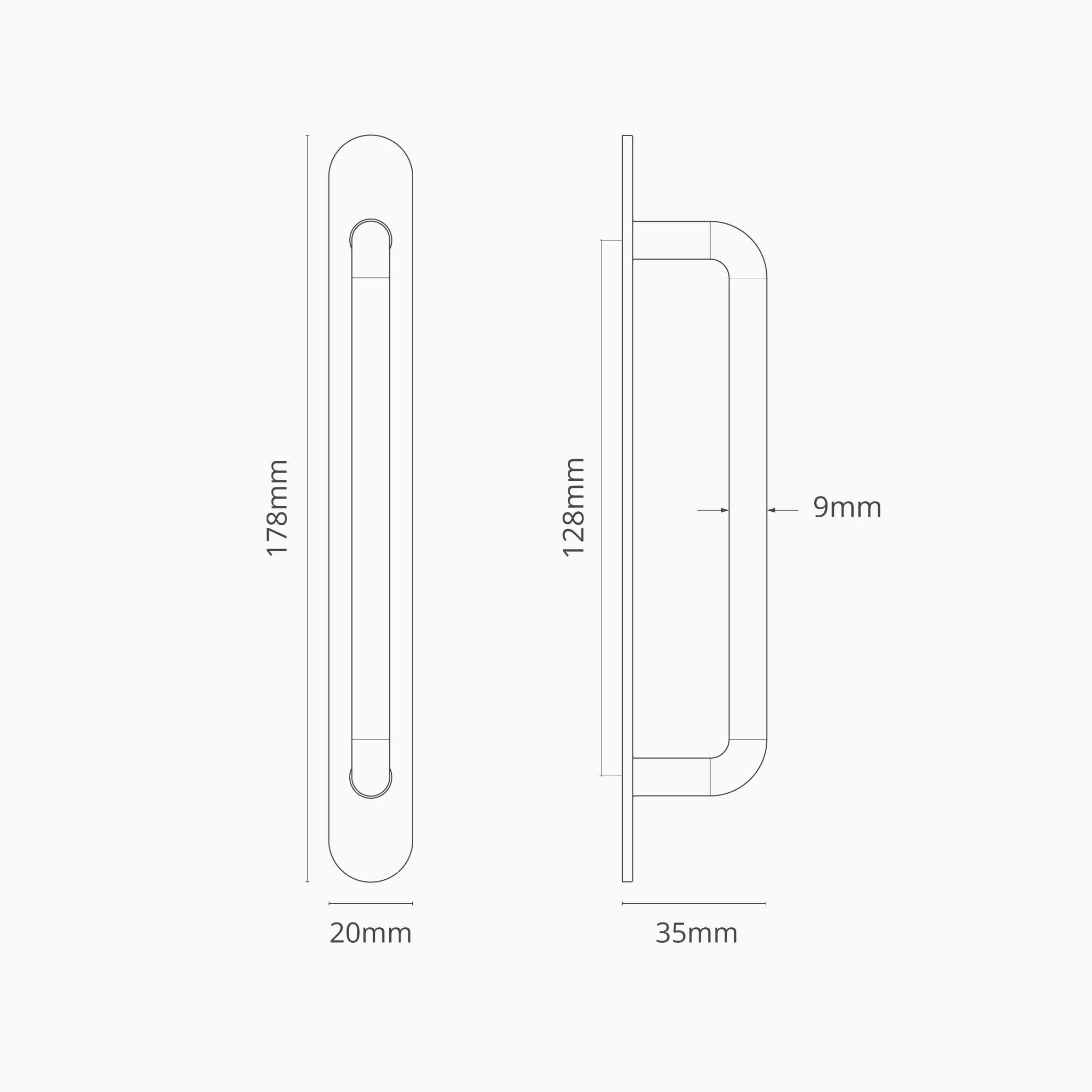 Corston-Kilburn Möbelgriff (128 mm) – Poliertes Nickel