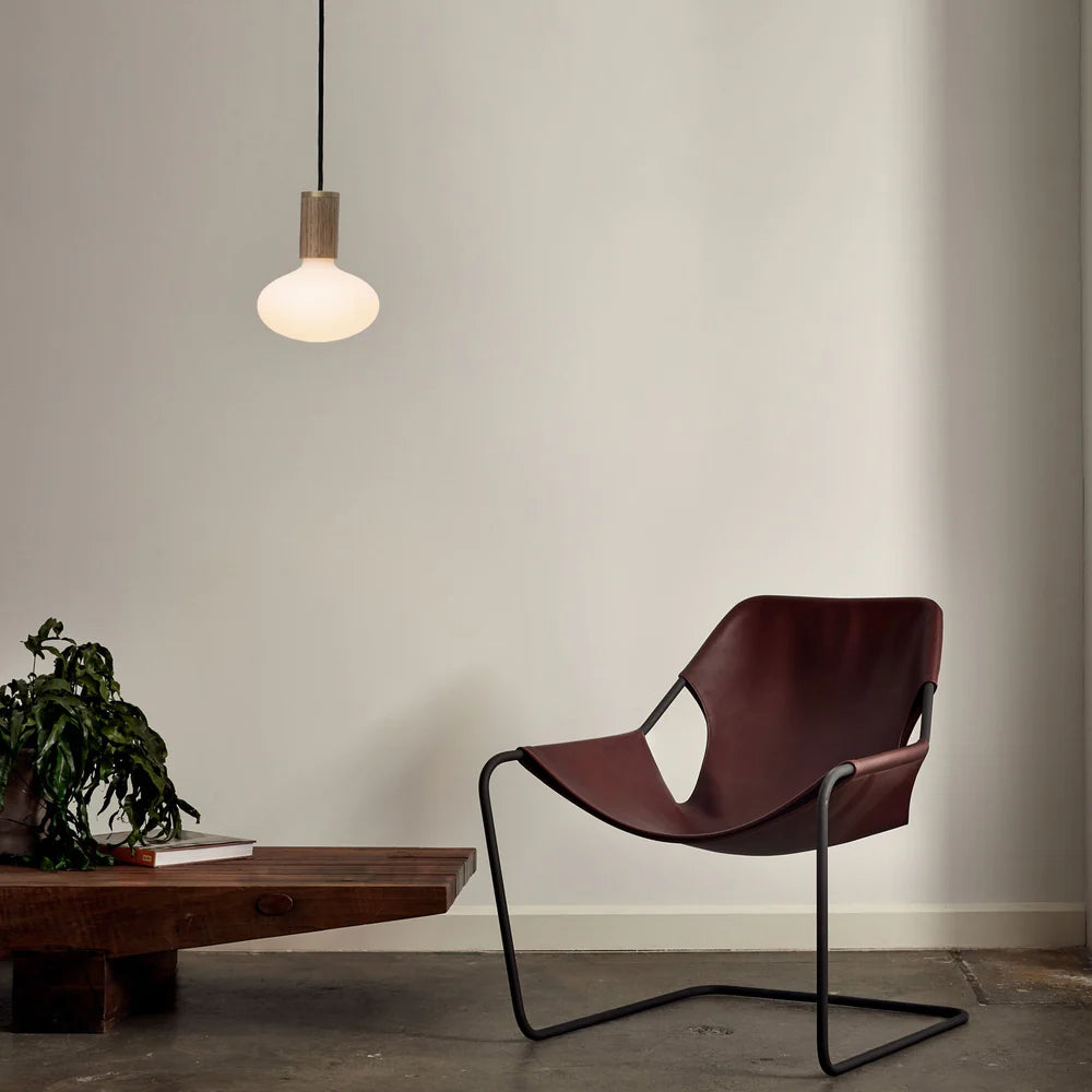 Eiche Pendelleuchte – Minimalistische Holz-Hängeleuchte mit E27 Fassung & modernem Design