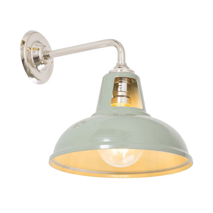 Factory Wall Light - Olive Grey