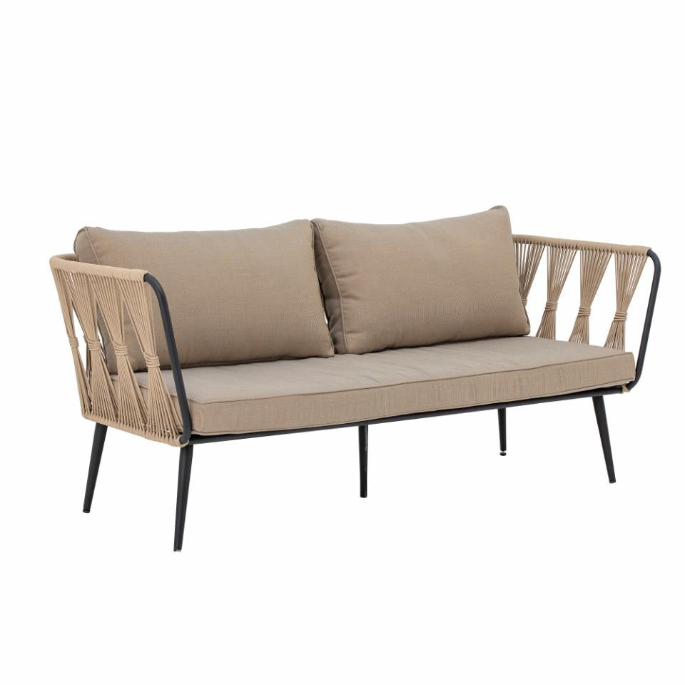 Komplettansicht des wetterfesten Outdoor Lounge Sofas