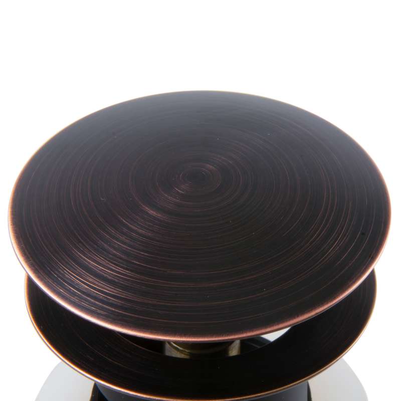 PaulGurkes Excenter Ablaufgarnitur Schwarz Nostalgie Pop-Up mit Überlauf