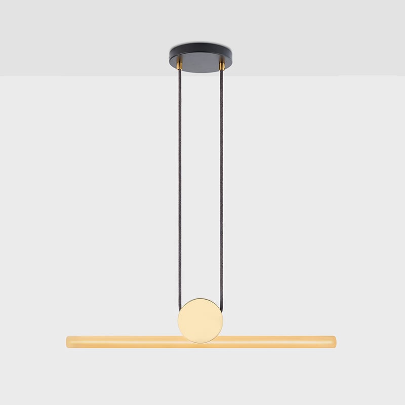 Kilter LED-Pendelleuchte Messing