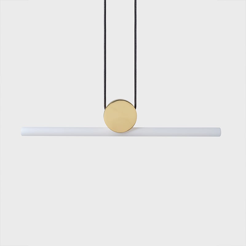 Kilter LED-Pendelleuchte Messing
